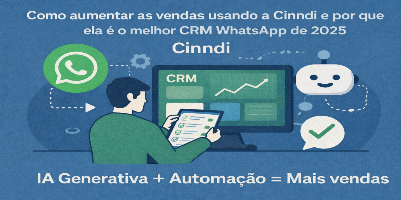 Como aumentar as vendas com a Cinndi e dominar o CRM WhatsApp em 2025